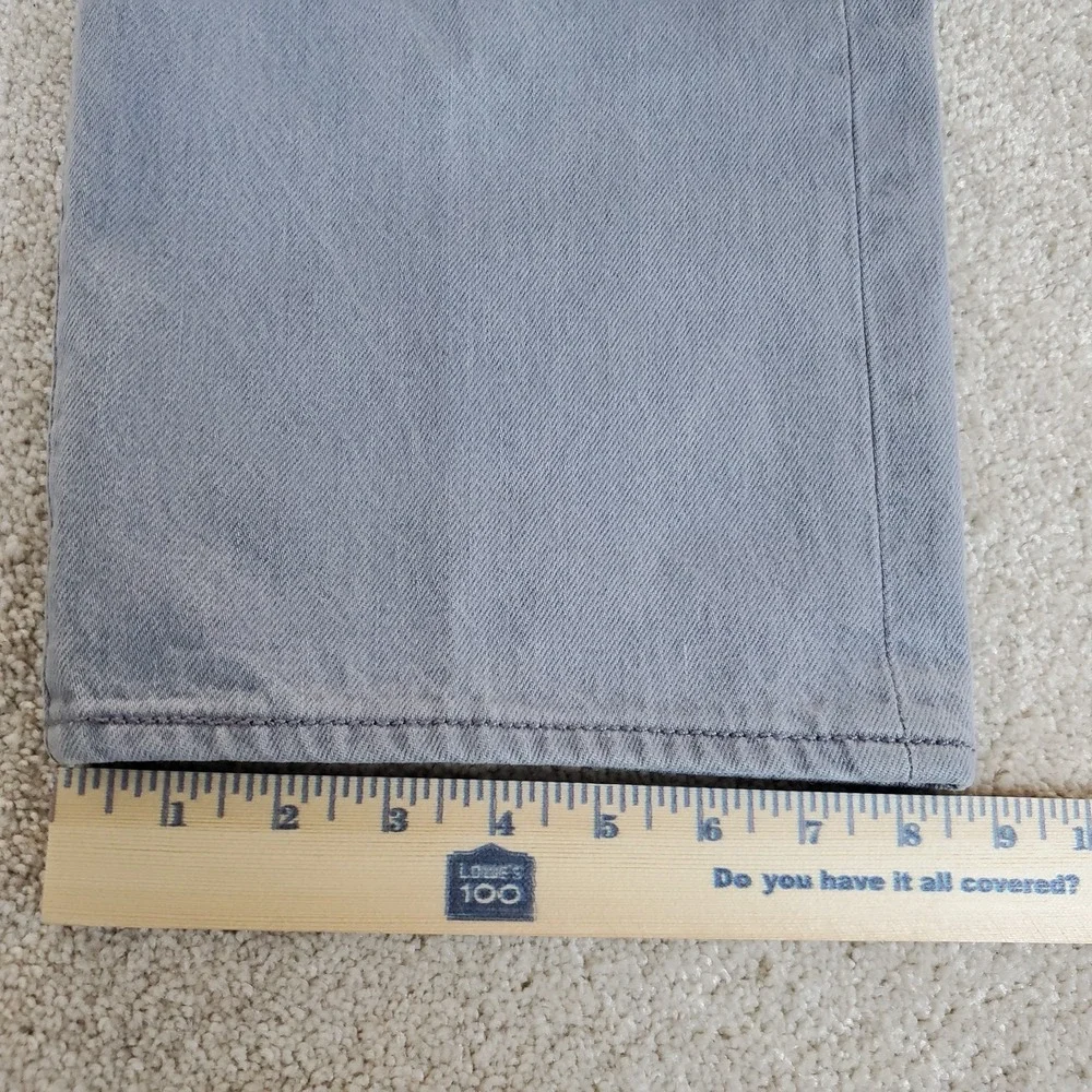 LEVIS‎ 501 Men's 42X32 ACTUAL MEASURE 39X29.5 Gray Jeans Straight Button Fly Y2K